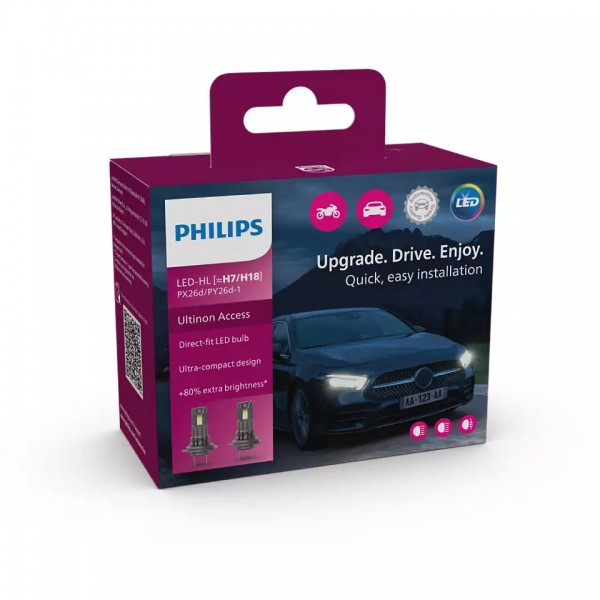 H7 Philips Whitevision ULTRA 4300k headlight / headlamp halogen